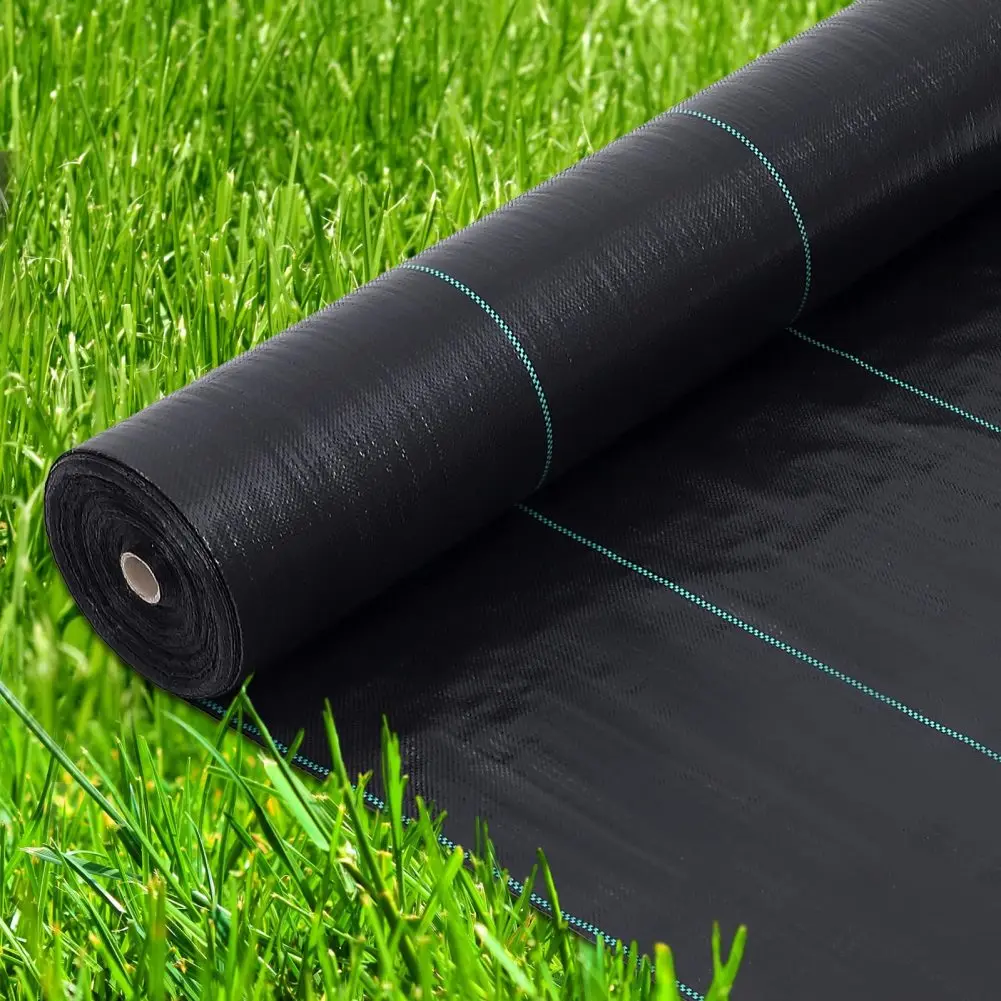 6.5ft x 300ft Premium 3oz Pro Garden Weed Barrier Landscape Fabric Durable & Heavy-Duty Weed Block Gardening Mat, Easy Setup