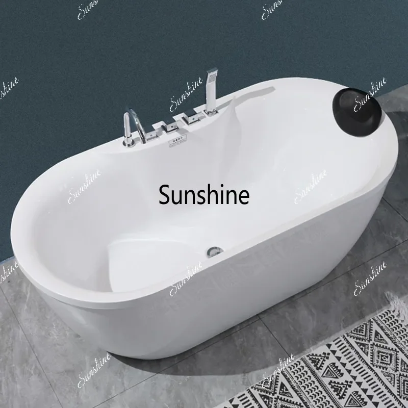 Acrylic simple small apartment independent bathtub household double-layer princessY