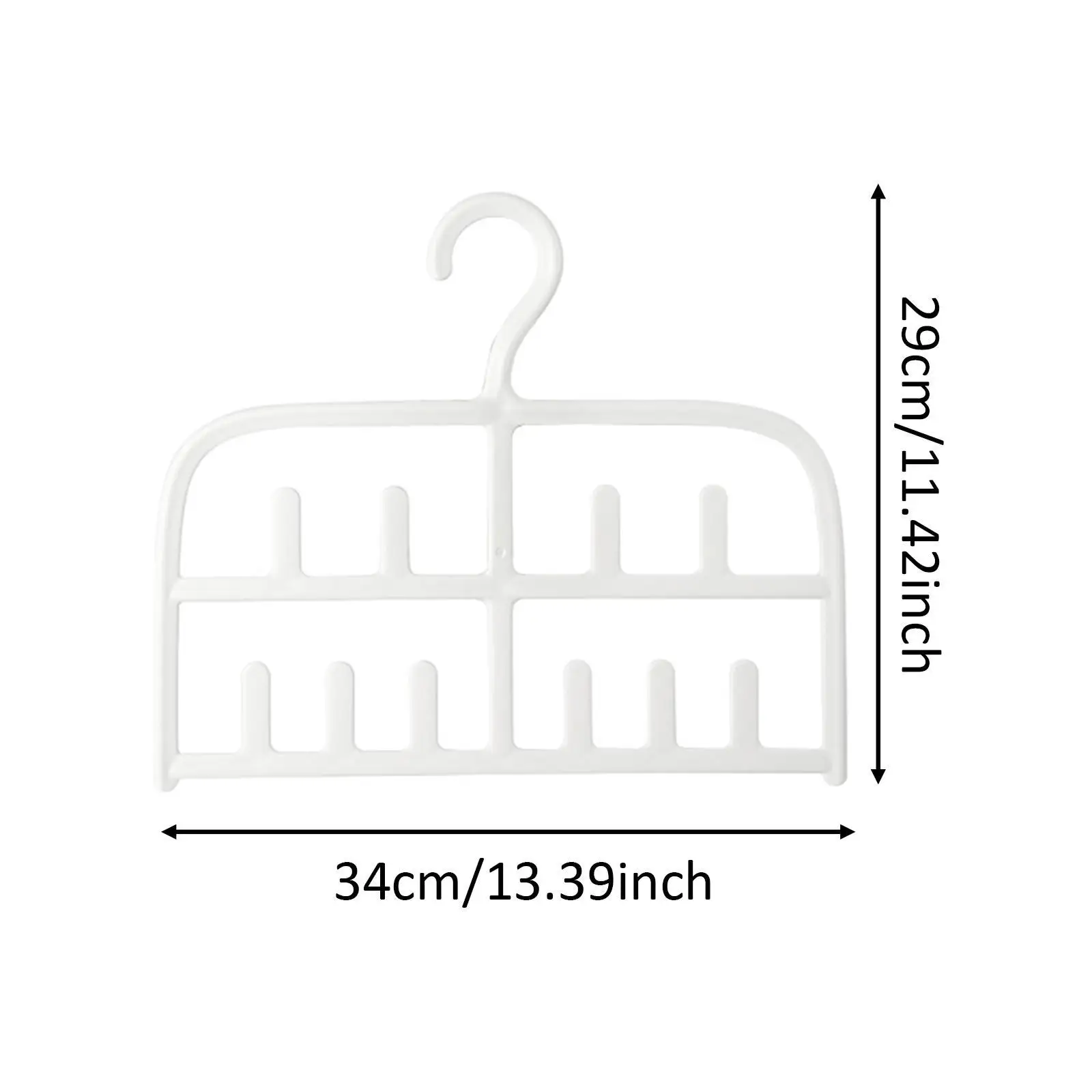 Bra Hanger สําหรับ Closet Tank Top ผ้าพันคอแขวนขนาดกะทัดรัด Bra Organizer 10 ตะขอ Tie Rack เข็มขัดแขวนสําหรับผูกโบว์ Dorm