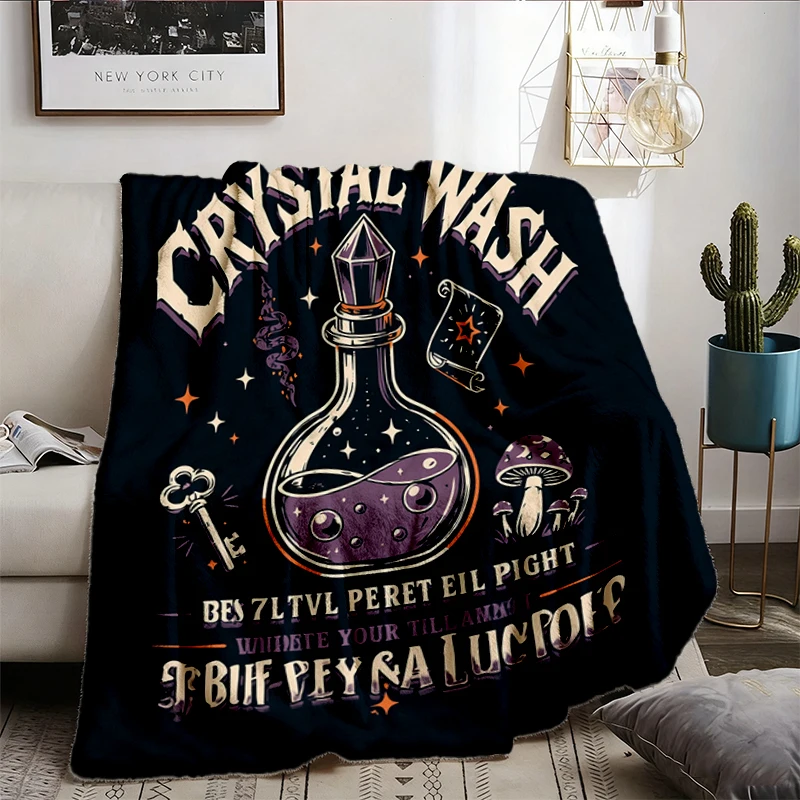 He Who Fights with Monsters Comfy Blanket, Crystal Wash, Broad Street Clinic Flannel Blanket, LitRPG Fantasy, It Not abo