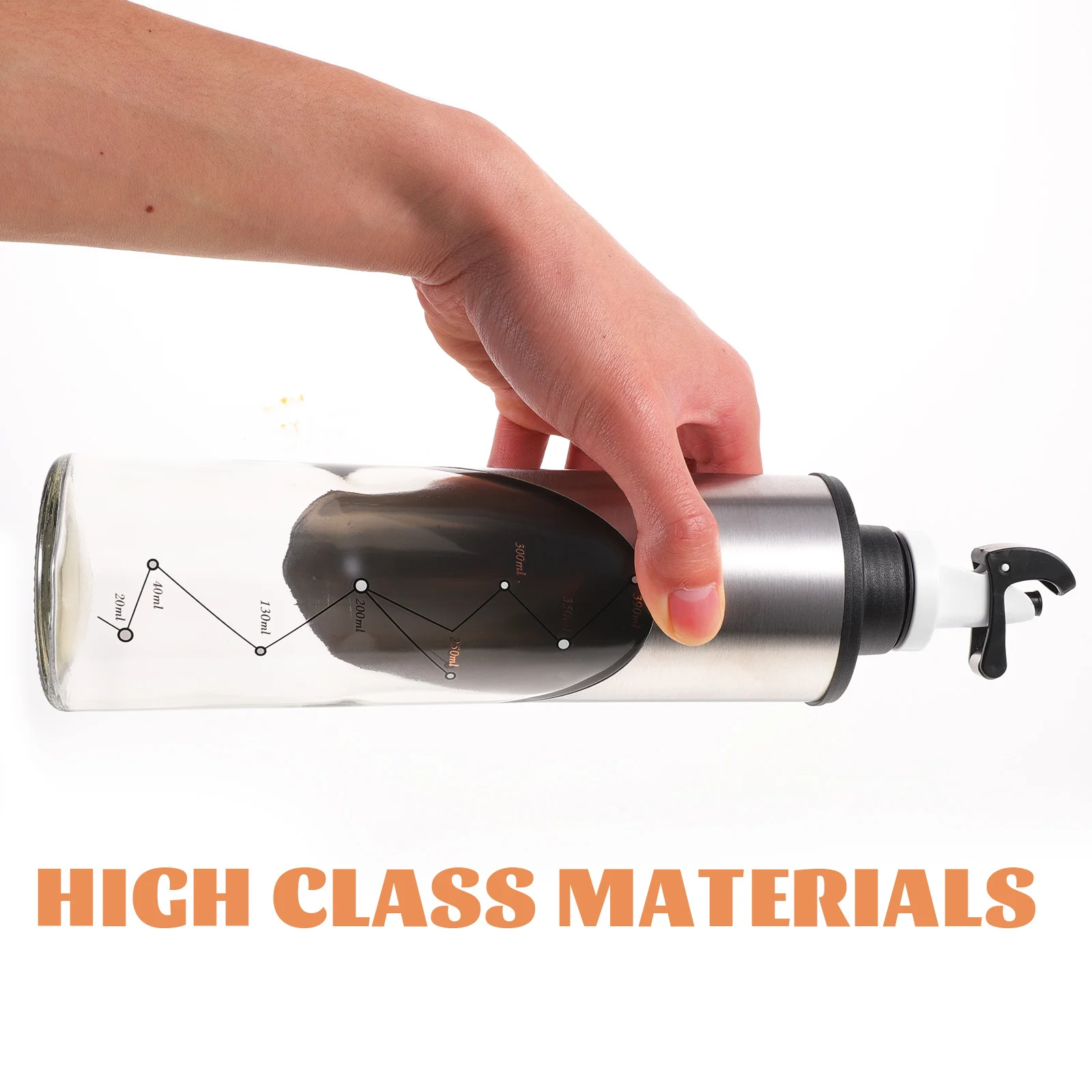 

Контейнер для хранения бутылок из нержавеющей стали для кухни, диспенсер для приготовления пищи, бутылка для растительного масла, бытовой держатель для масла