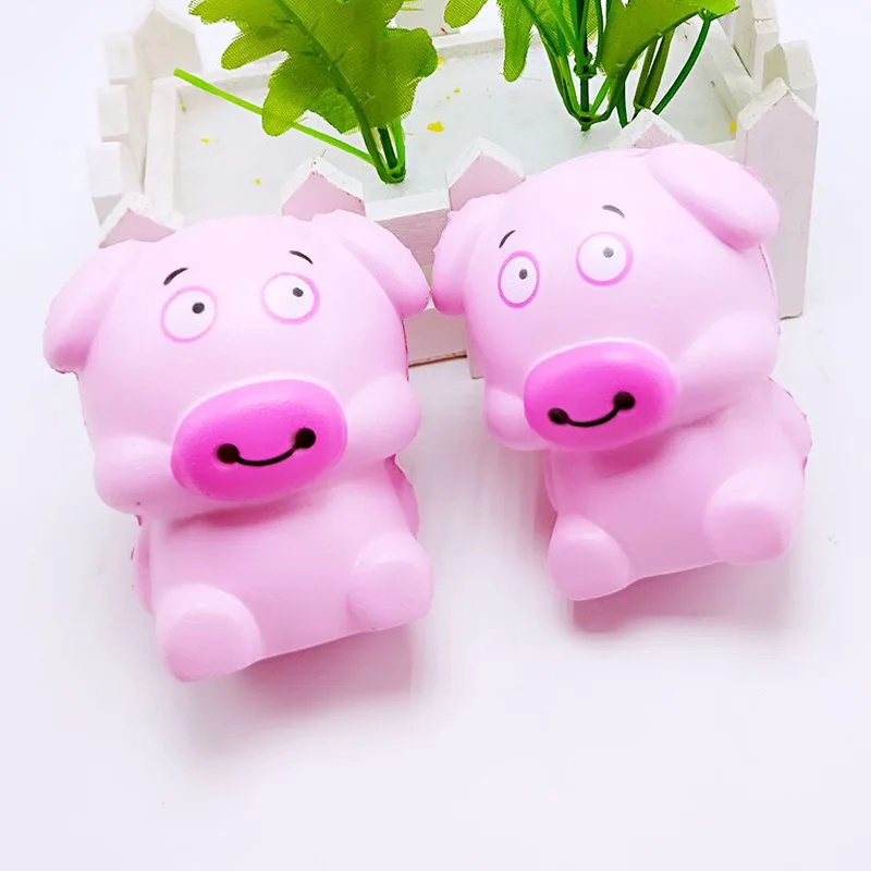 

jumbo squishy pig Stuffed Down Cotton Crown Angel Cartoon Animal Sitting Standing Holding Food Plushie Kids Gift