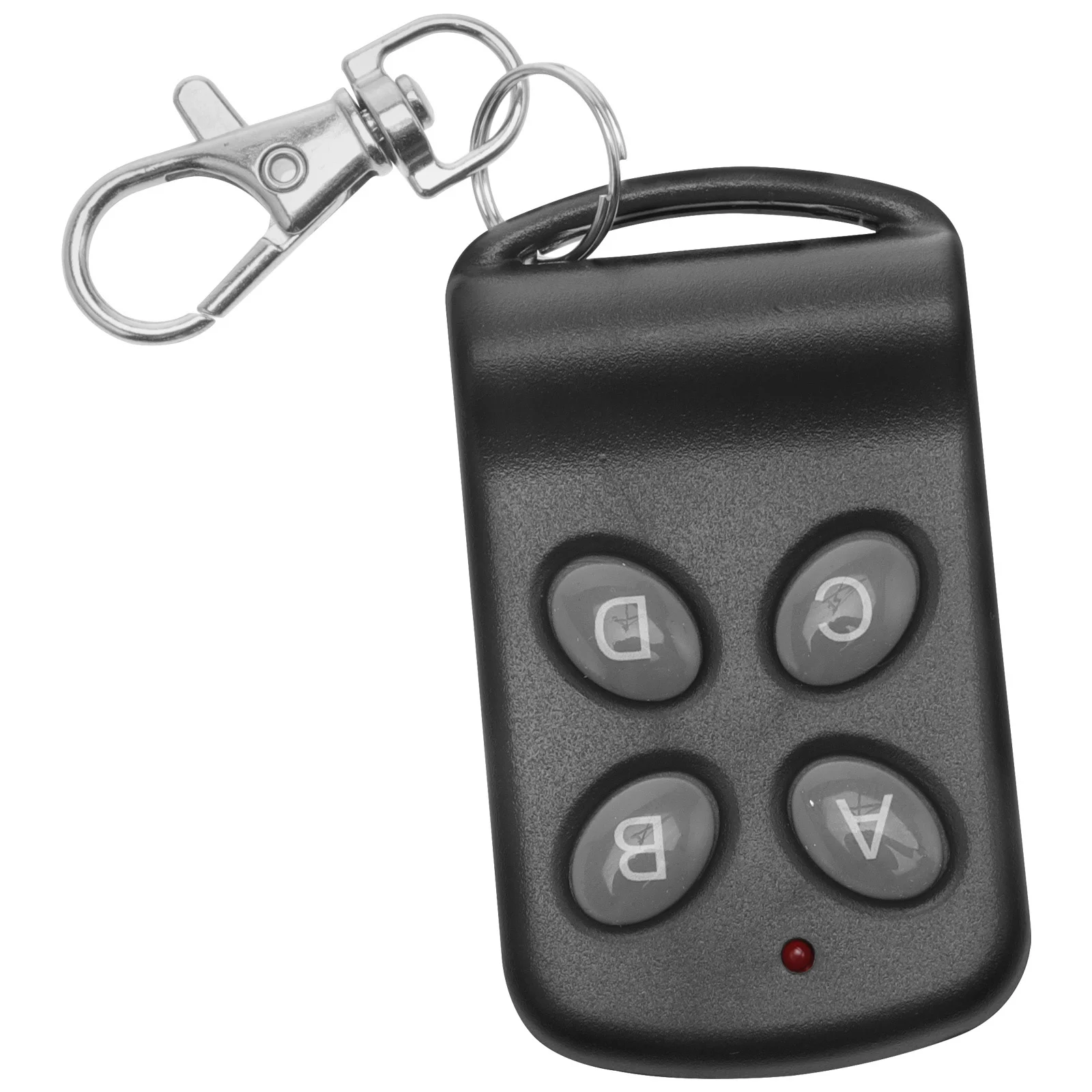 

433 Remote Control Electric Door Controller Key Fob Replacement Batteries Mini Mhz 4-Button Garage Opener Plastic Chain