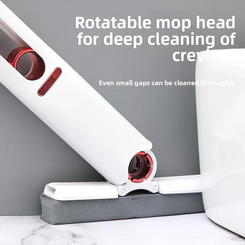 Mini Small Mop Multifunctional Desktop Mop Handheld Foldable Household Hands Free Water Absorbing for Bathroom Crevices