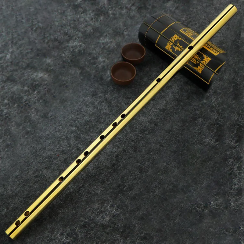 Professional Transverse Flute Brass Durable Practice Flute Beginner Playing Horizontal Flutes Traditional Chinese Perform Flutes