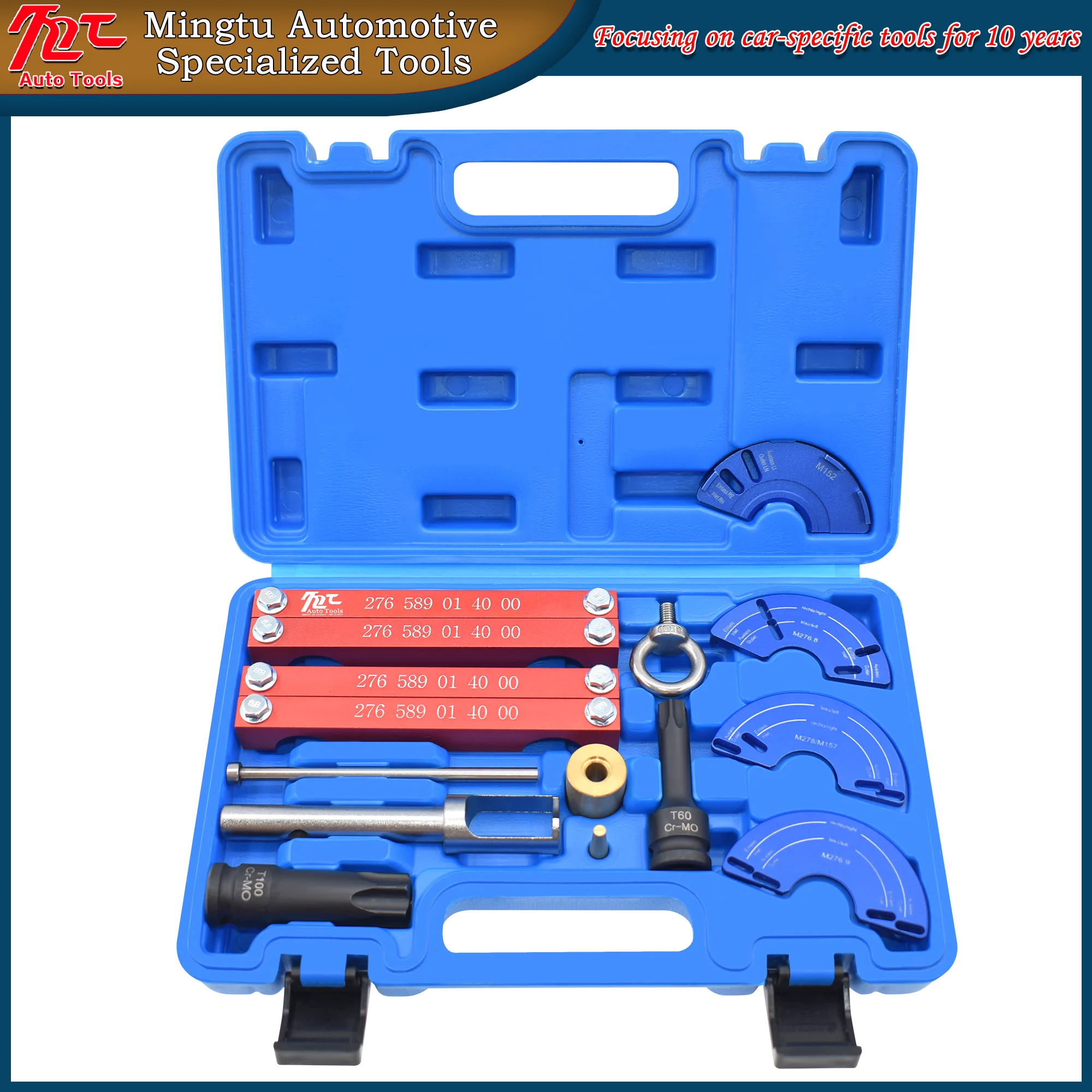 

Инструмент ГРМ Mercedes-Benz M276 для крепления распределительного вала и снятия форсунок, подходит для двигателей M278 и M157, инструмент T100