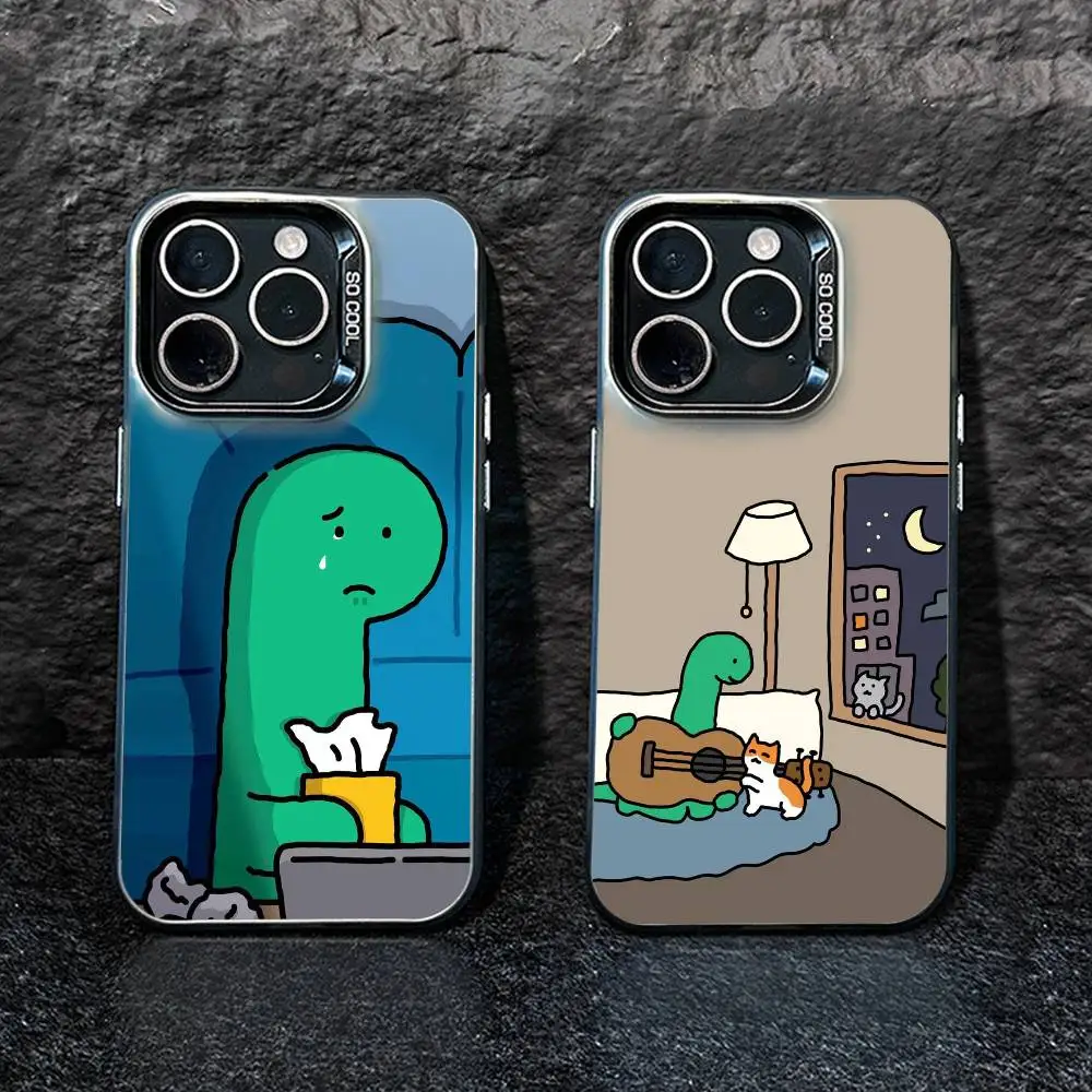 

Cute cartoon J-Jurassic Phone Case For iPhone 17,16,15,14,13,12,Pro MAX Black Matte Shockproof Cover