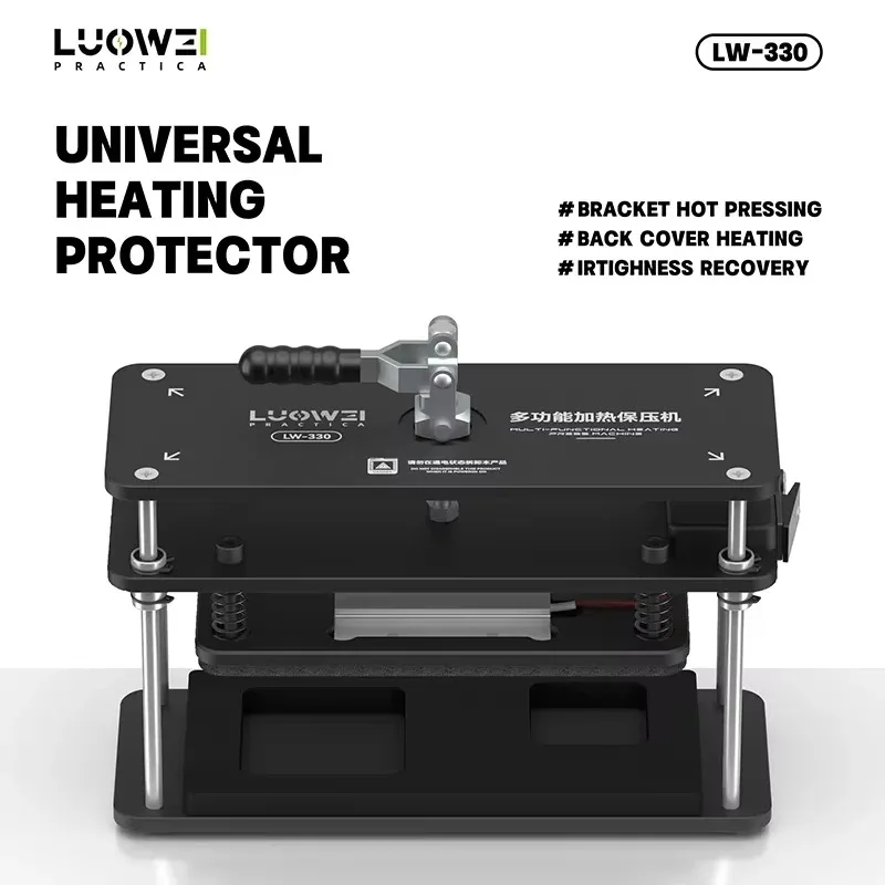 LUOWEI LW-330 Universal Heating Pressure Maintenance Station for Phone Repair Hot Press Lamination Frame Reinforcement Bracket