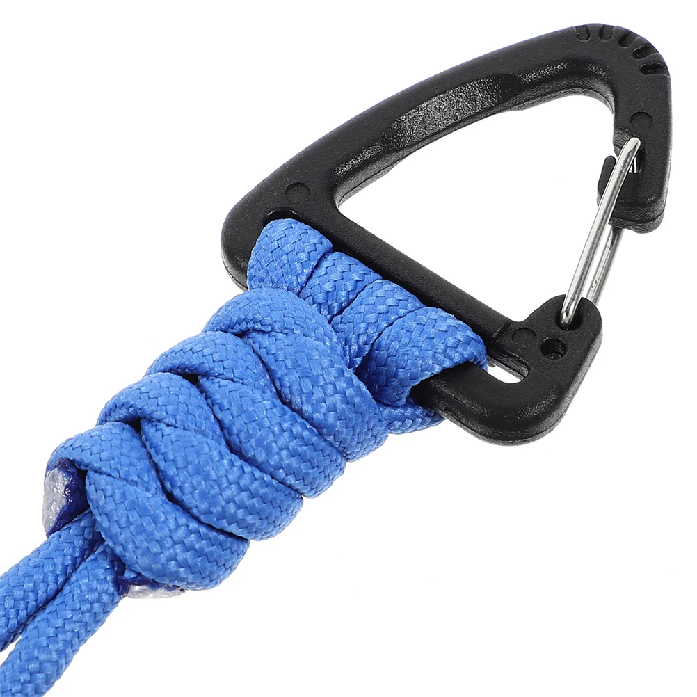 

3pcs Anti-lost Carabiner Lanyard Keychain Braided Cord Outdoor Camping Accessories for Keys Phones ID Cards