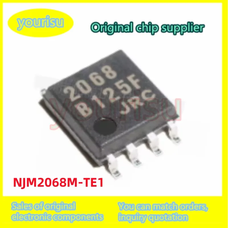 10Pcs/Lot Original JRC NJM2068M-TE1 JRC2068M NJM2068M Silk Screen 2068 DMP8 JRC Op Amplifier