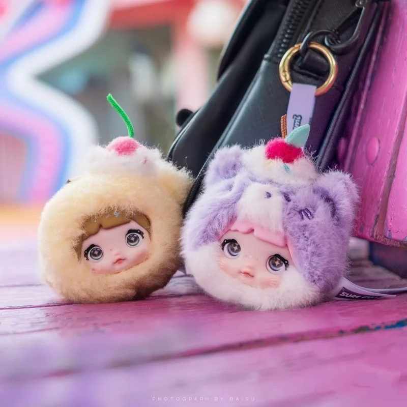 Nommi Baby 100% serie dulce caja ciega Linda muñeca de Anime Nommi Mibao bolsa sorpresa llavero colgante de felpa de vinilo caja misteriosa de juguete