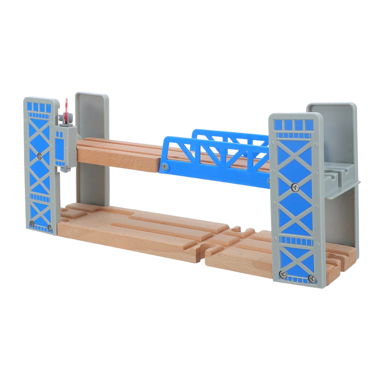 

1 set 1 Set Wooden Train Track Bridge Building Blocks For Kids Diy Compatible With Railway Play Sets Outdoor Furniture