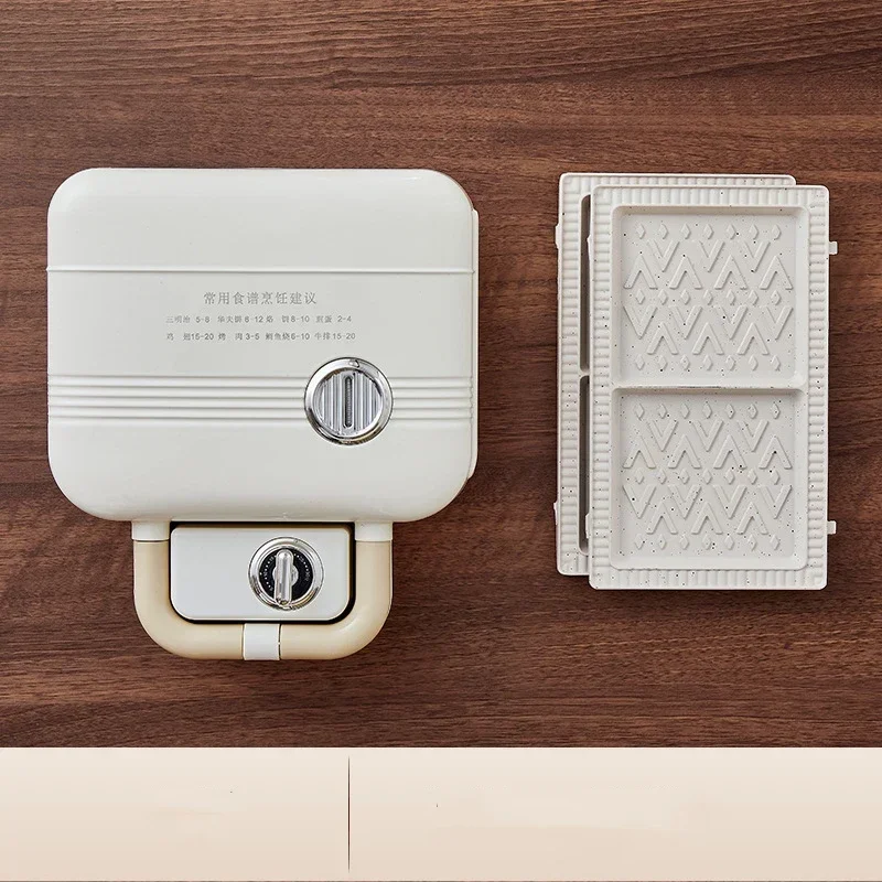 

Small Waffle Light Machine Bread Machine Double Plate Sandwich Breakfast Machine