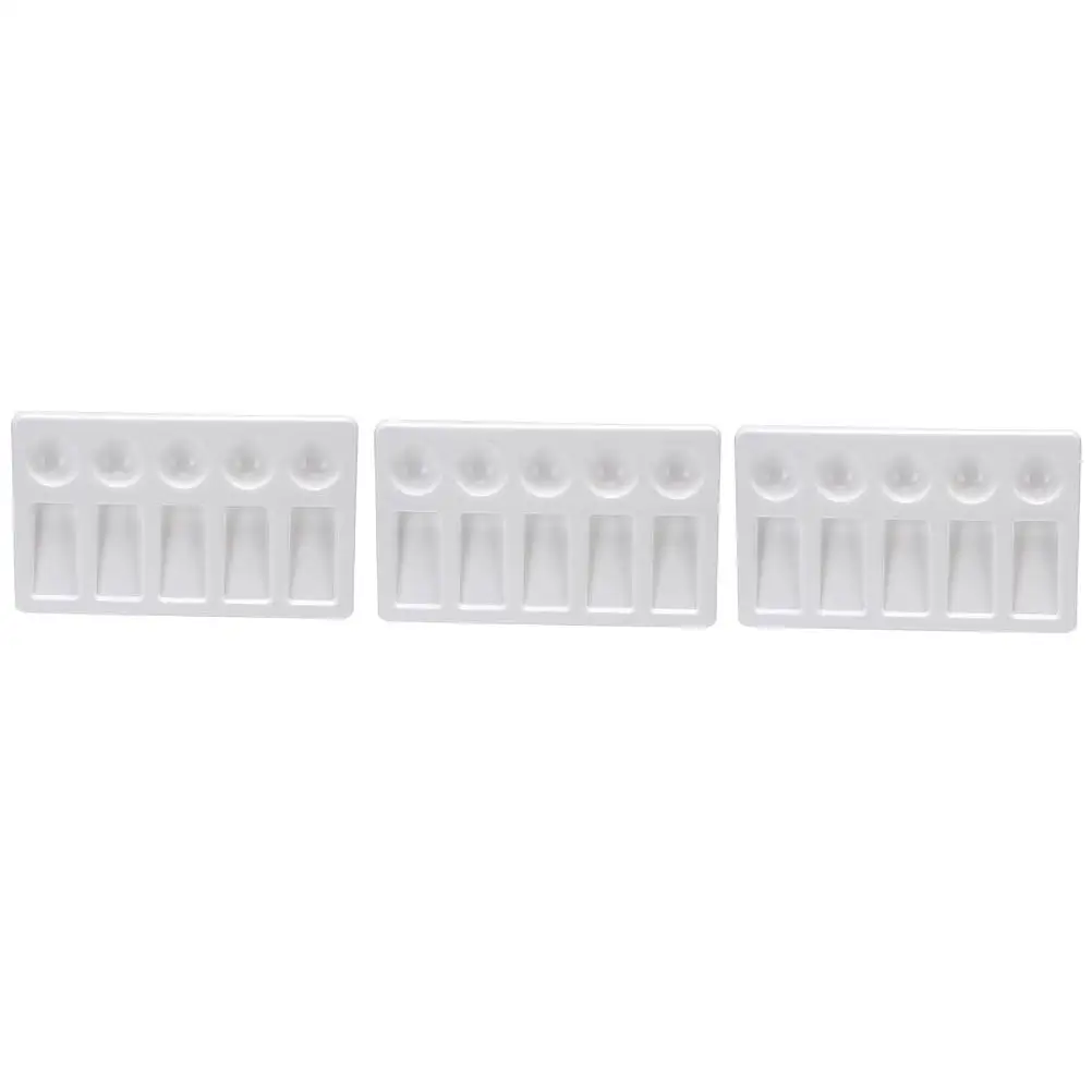 Acrylic Painting Palette Tray Set – 3pcs Rectangular Mixing Trays for Artists & Students