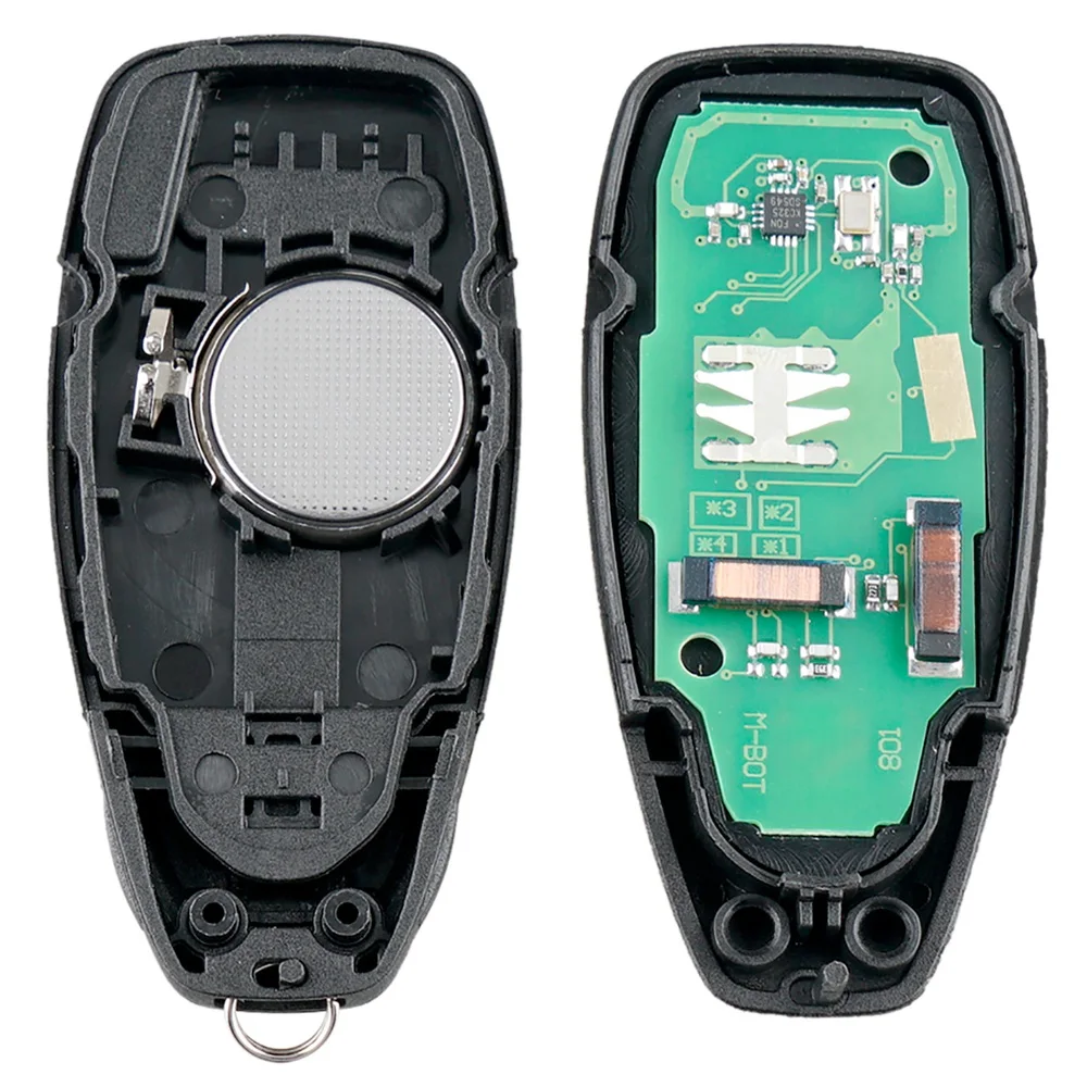 AM-llave remota inteligente para coche, 3 botones, compatible con Ford Focus c-max Mondeo Kuga Fiesta b-max 433Mhz