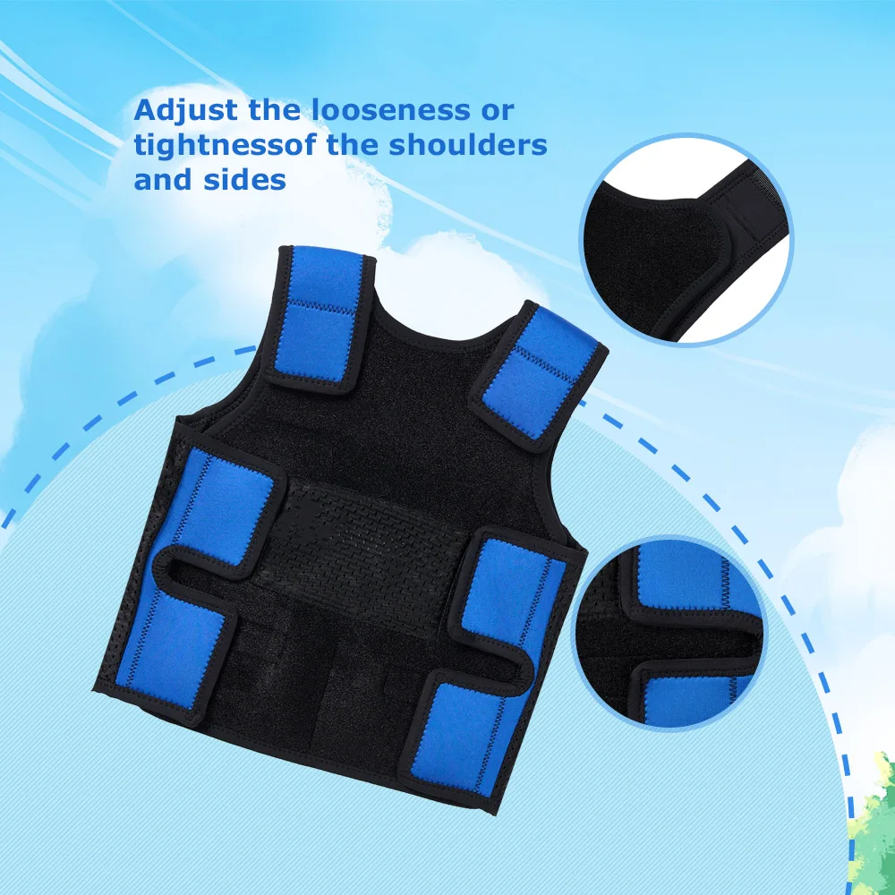 Sensory Weighted Vest for Kids for Autism Hyperactivity Mood Processing Disorders Children Breathable Comfort Compression Vest