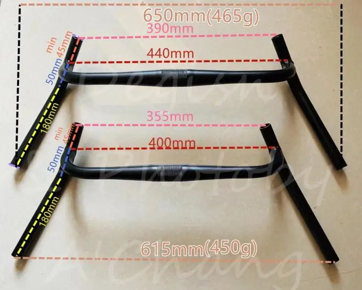 Road Bike Handlebars /22.2MM*31.8MM*650MM/615MM/700MM Gravel Bicycle Aluminum Handlebars / Bicycle Accessories