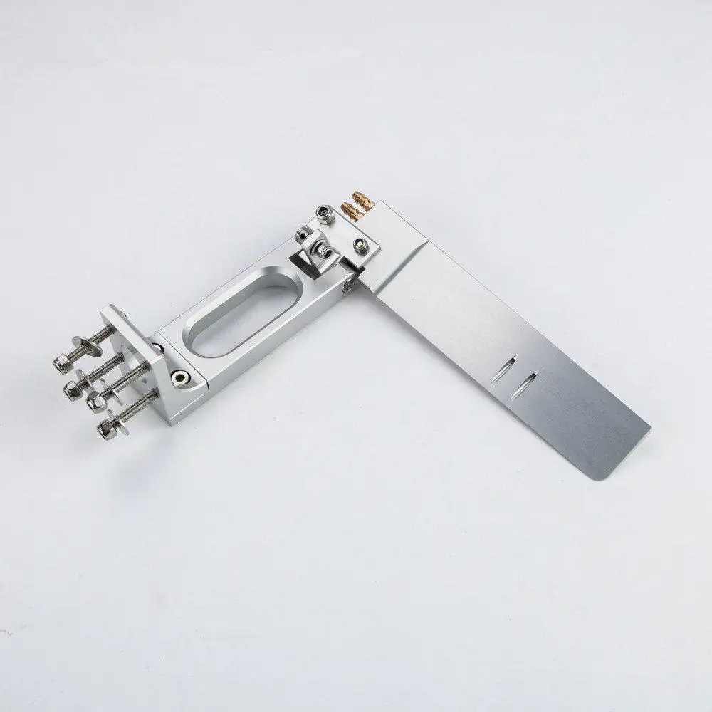 160mm Dual Water Pickup Rudder, Metal Steering Rudder for Gas & RC Boat