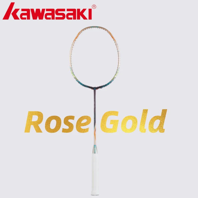 Kawasaki raquete de badminton tipo ataque raquete t cabeça fullerene fibra carbono para jogadores profissionais king k8 ii