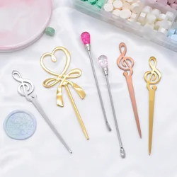 Seal Making Auxiliary Wax Spoon Metal Paint Retro Tool Spoon DIY Invitation Hand Account Fire Paint Stirring Rod Melting SB021