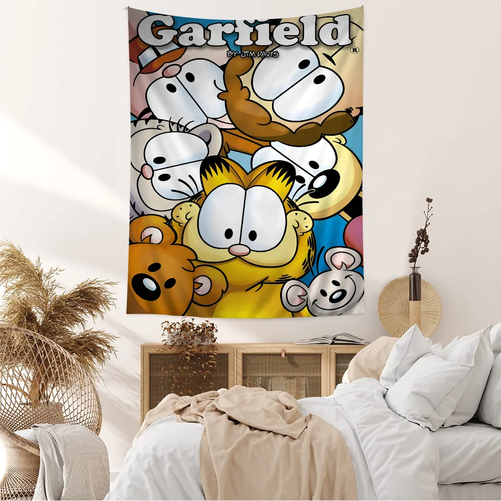 Anime G-Garfields Cat Wall Tapestry Home Decoration Hippie Bohemian Decoration Divination INS Home Decor