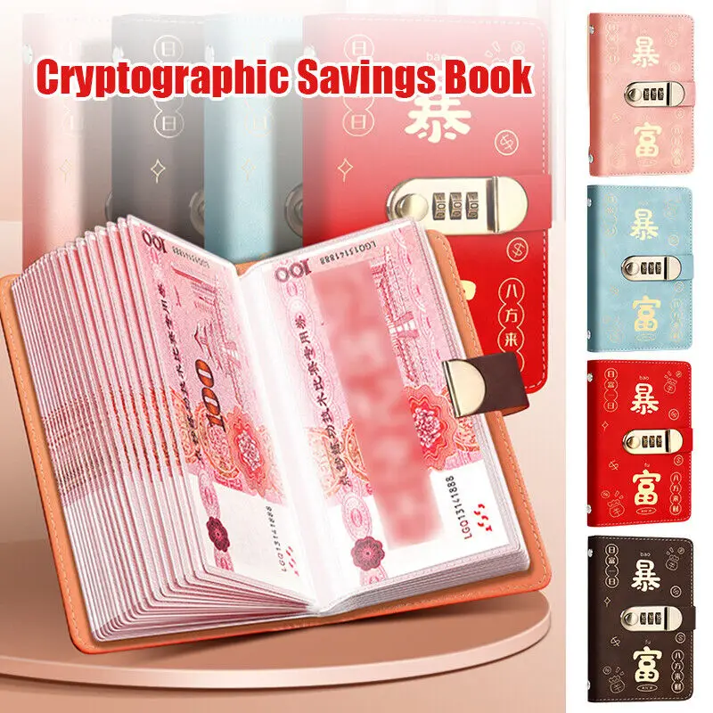 

1pc Envelopes Saving Money Notebook Reusable Budget Challenges Cash Storage Book 100 Envelopes Savings Binder Office Supplies