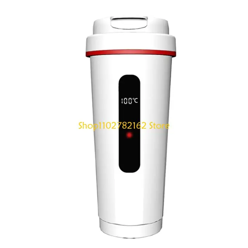 

547B Electric Kettle Stainless Heating Cup Portable Car Heated Mug Quick Heating