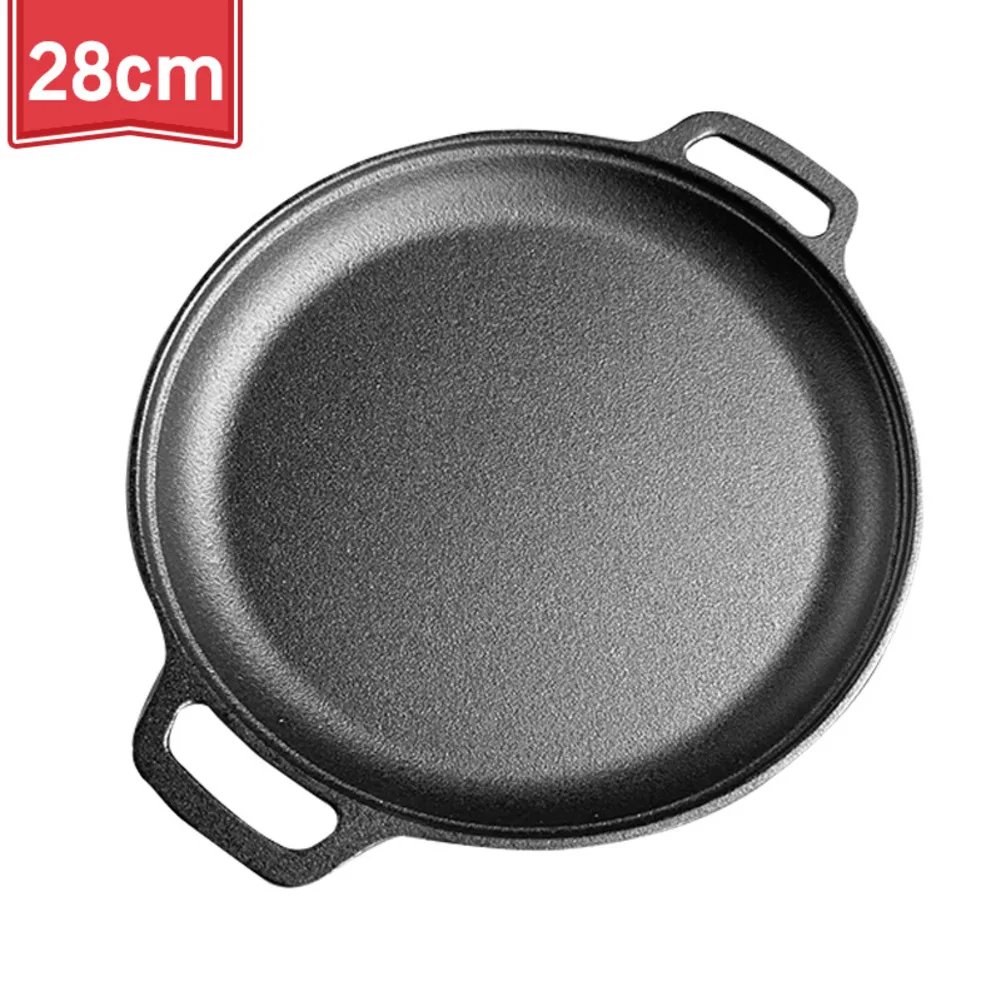 for Flat Cast Iron Pancake Pan with Double Ears for Consistent Heat Retention When Cooking Crepes Tortillas and Flatbreads