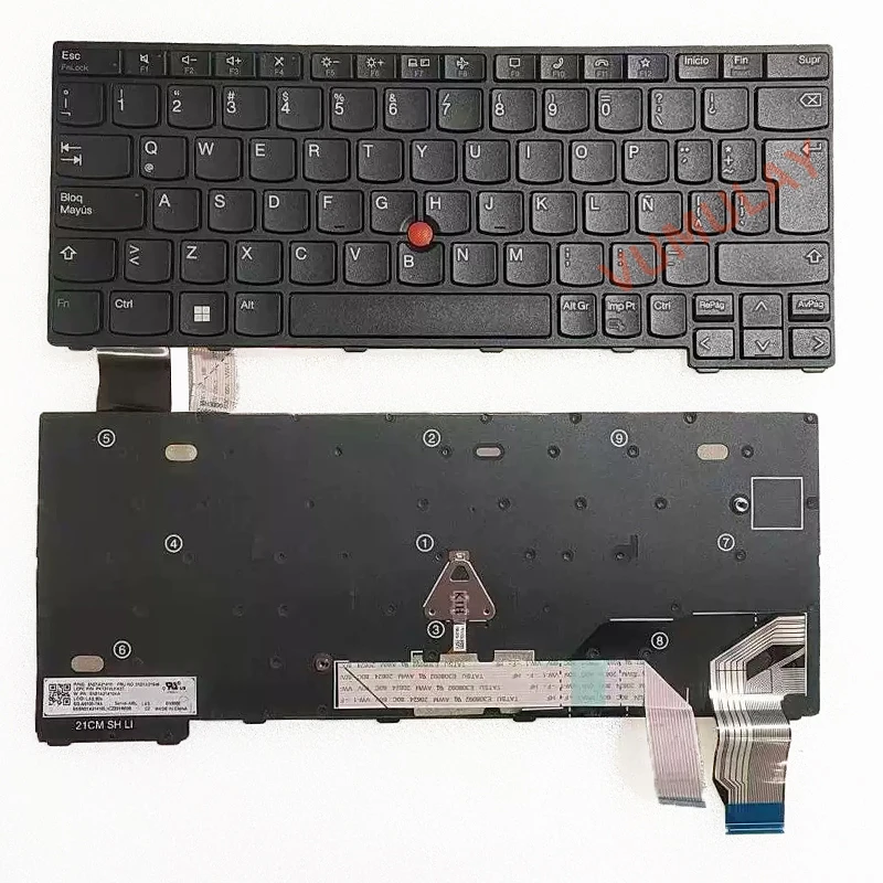 SP/Латиноамериканская клавиатура для Lenovo ThinkPad X13 Gen 2 GEN2 20WK 20WL 20XH 20XJ,X13 Yoga Gen 2 20W8 20W9 5N21A21848 SN21A21410 LAS,80A