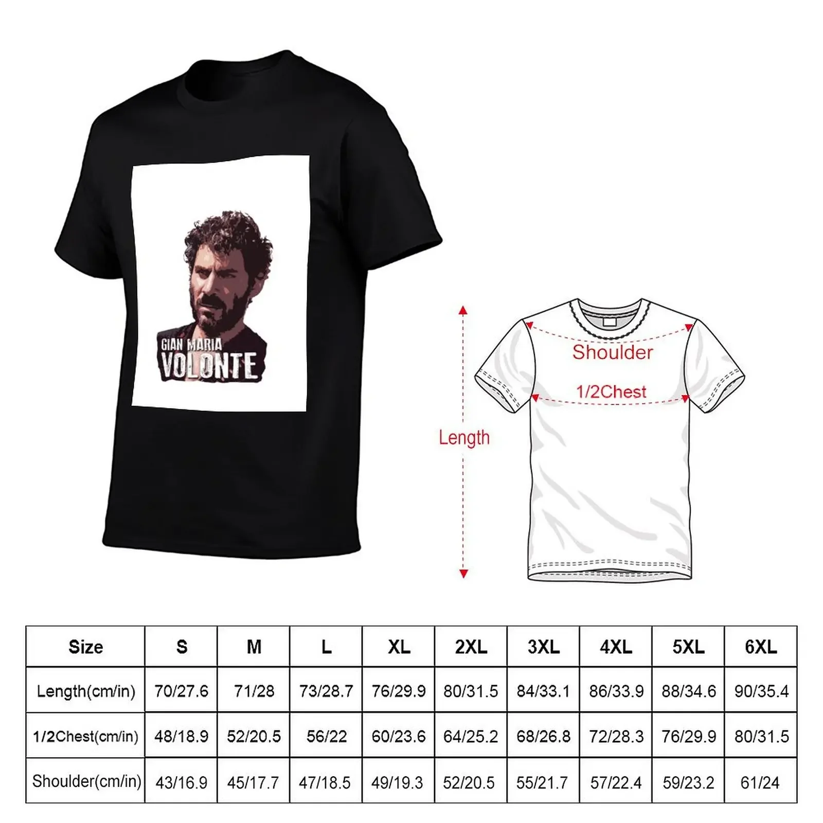 Gian Maria Volonte - El Indio T-Shirt graphic shirts man t shirt summer clothes mens designer clothes