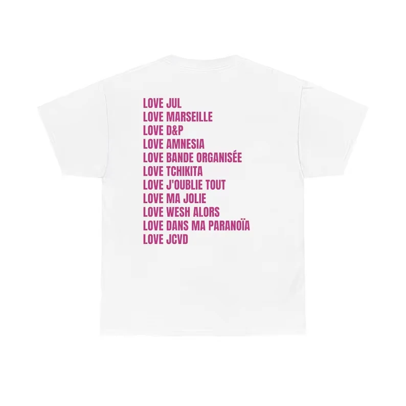 Nueva Camiseta Maillot Jul de Verano, de Algodón, para Hombre y Mujer, Top de Manga Corta, Estilo Urbano, Holgada, Informal, a la Moda, de Gran Tamaño, Vintage
