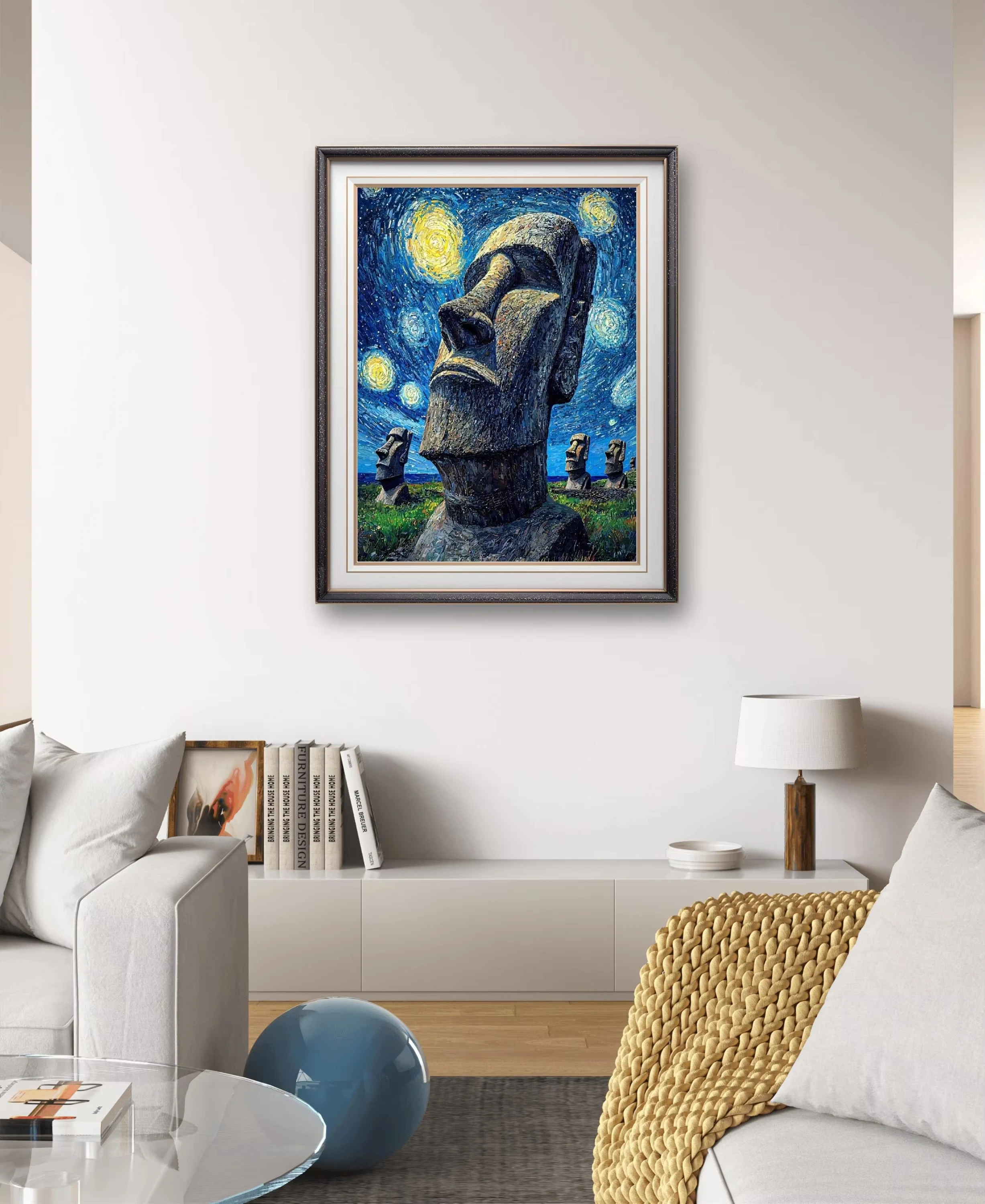 لوحة زيتية ليلية مرصعة بالنجوم من مينيسو فان جوخ بالأرقام: تحفة ذات مناظر طبيعية خلابة، فن قماش بدون إطار، مجموعة ديكور المنزل