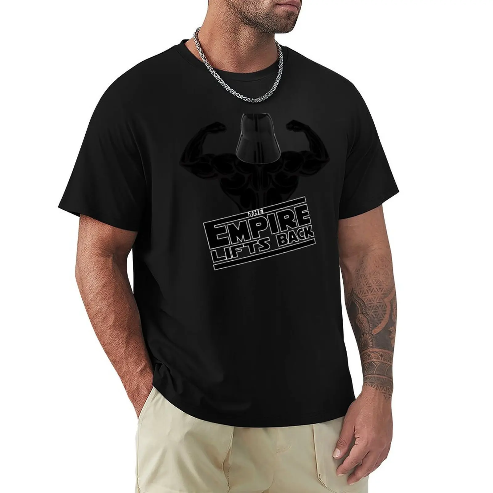 The Empire Lifts Back T-Shirt blanks Aesthetic clothing t shirts men