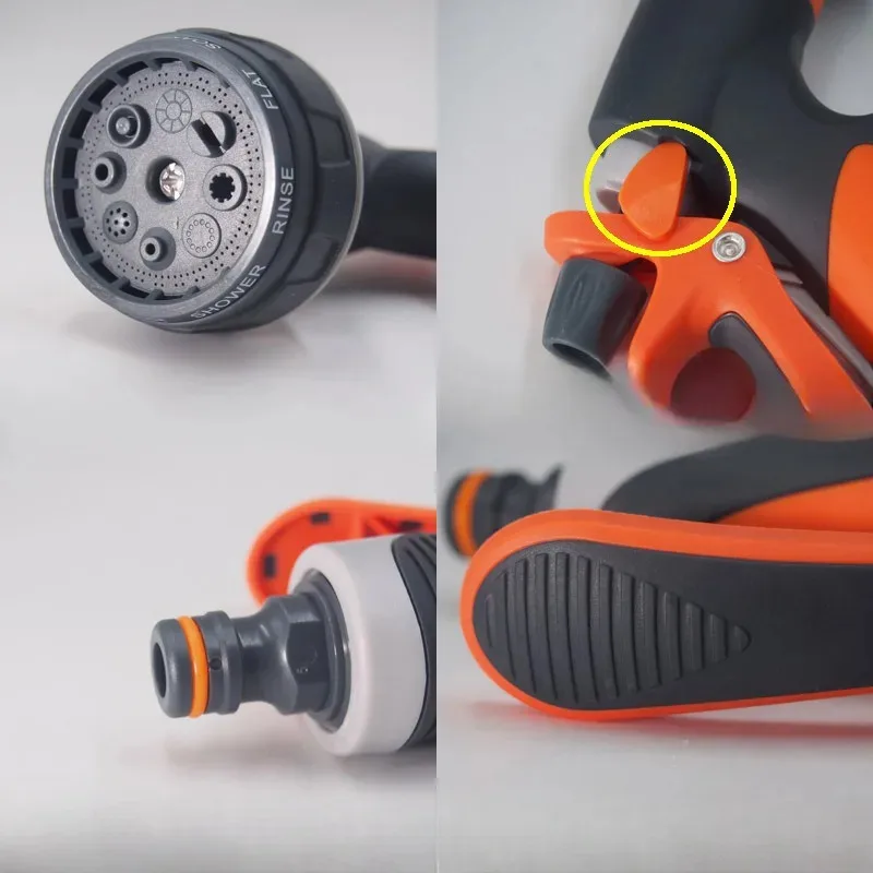 سيارة مدفع المياه حديقة ارتفاع ضغط مدفع المياه فوهة غسيل السيارات متعددة الوظائف المنزلية الرش الأنابيب فوهة أداة الرش