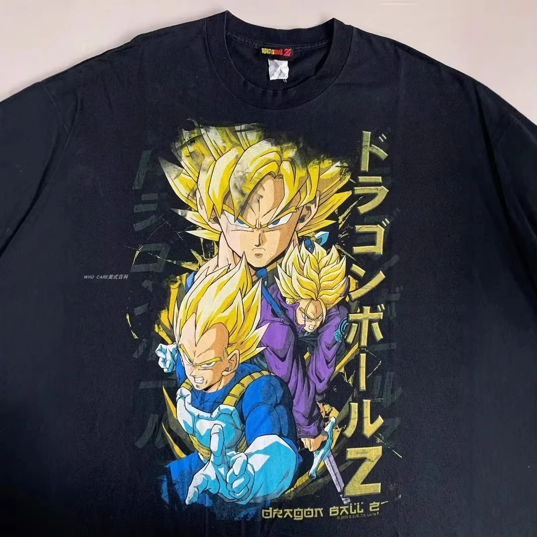 เสื้อยืดแขนสั้นลายการ์ตูนดราก้อนบอลญี่ปุ่นสำหรับผู้ชายและผู้หญิง คอลเลคชั่นใหม่ประจำปี 2026 สไตล์อเมริกันสุดเทรนดี้ ลำลอง เหมาะสำหรับพ่อแม่ลูก