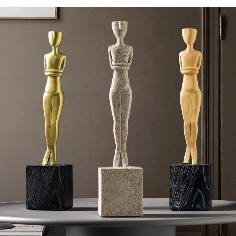 Nordic Simple and Oscar Statuette Abstract Figure Decoration Porch Wine Cabinet Crafts Home Accessories