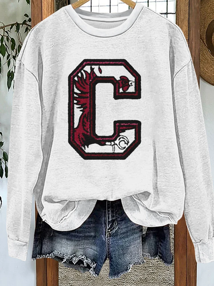 

Chic Gameday Print Sweatshirt