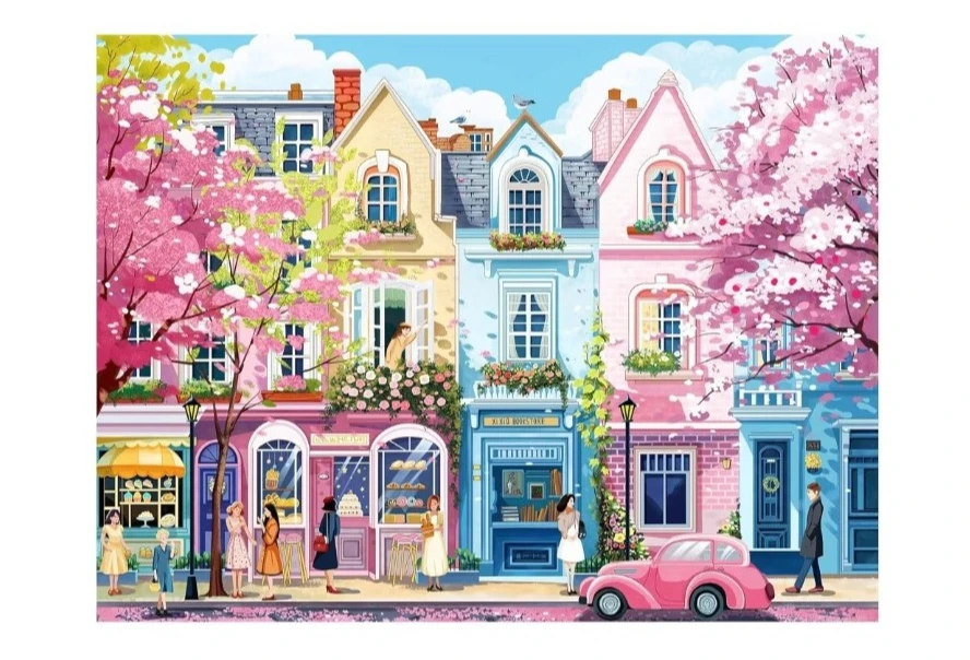 

Jigsaw Puzzles for Adults 500/1000/1200pcs Romantic Street Wooden Puzzles for Gameroom Bedroom Home Decor Birthday Party Gift