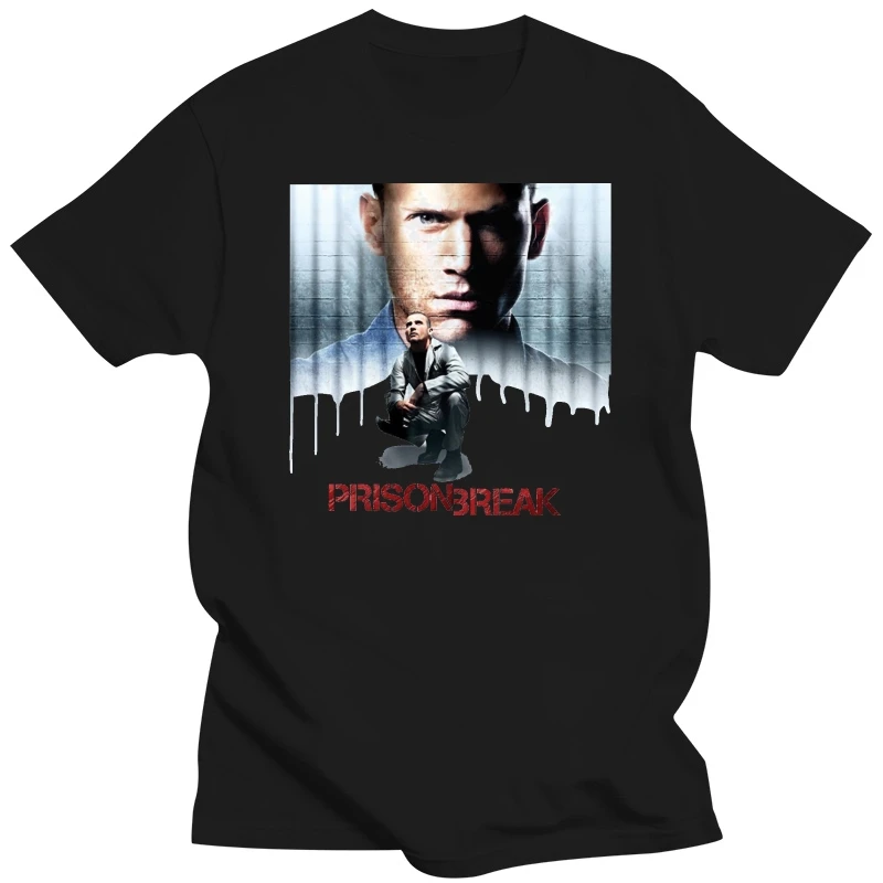 male tee-shirt graphic t shirts Prison Break T Shirt Michael Scofield Season 5 Tshirt Mens Womens Tee Unisex round neck tops