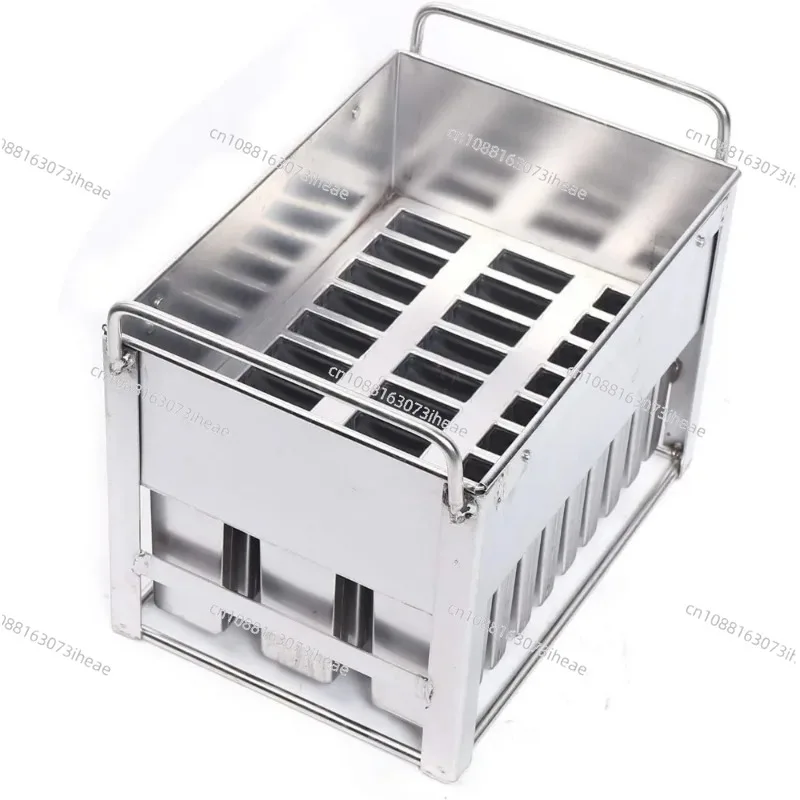 for Stainless Steel Ice Lolly Popsicle Molds Kit Ice Pop Lolly Popsicle Ice Cream Stick Holder + Cleaning Brush
