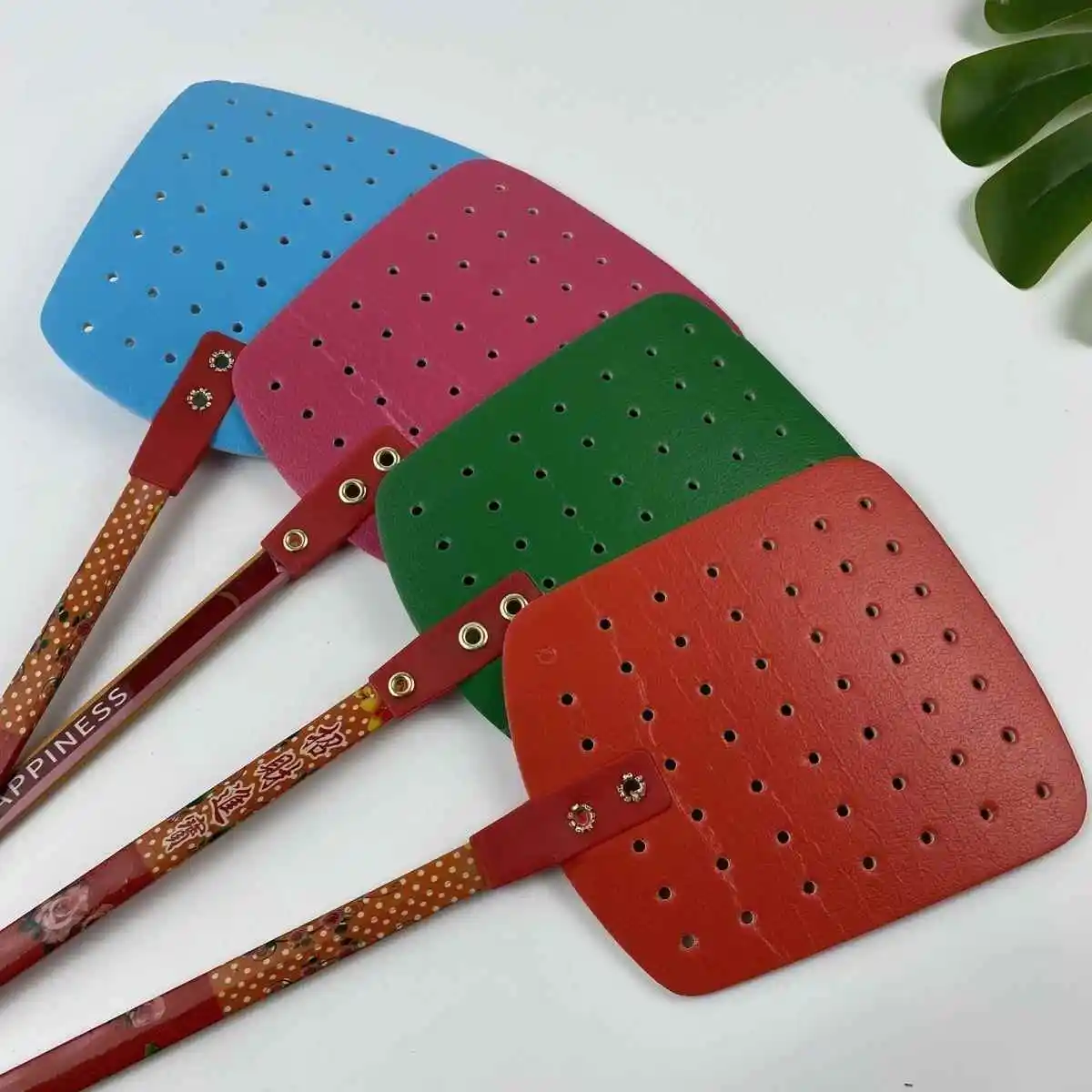 

Large Size Thiened Bull Tendon Mosquito Fly Swatter Bamboo Rod Durable Bug Zapper Home Garden Pest Control Tool Fly Swatter