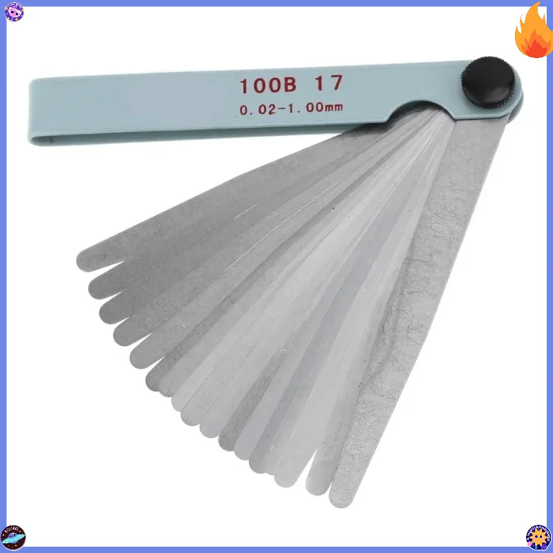 17 شفرات مقياس المحسس متري الفجوة حشو 0.02-1.00 مللي متر أداة قياس القياس لتعديل صمام المحرك #3