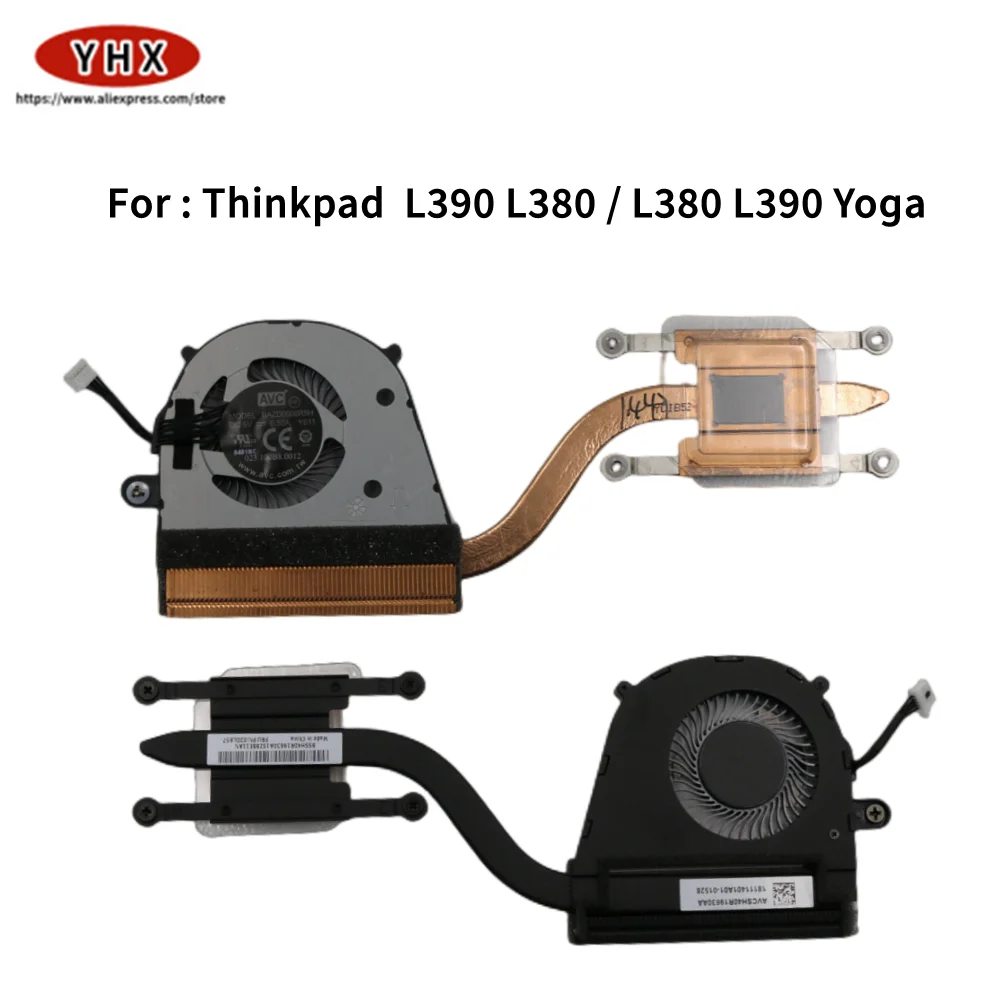 

Laptop Thinkpad L380 L390 / L380 L390 Yoga CPU Cooling Fan Heatsink Assembly Radiator Cooler 02DL857 02DL856 01LW776 /775