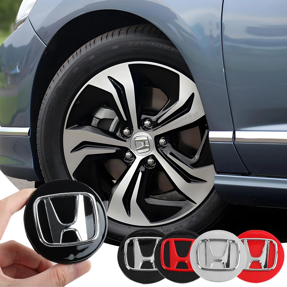 4 قطعة 56/58/60/69 مللي متر سيارة عجلة مركز محور قبعات اكسسوارات لهوندا نوع R S VTEC DOHC Modulo Vezel Legend Si RR Insight Crv