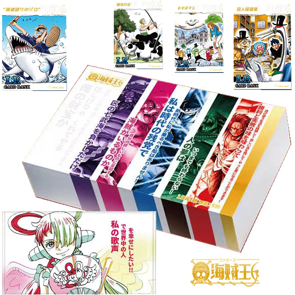 

Wholesale One Piece Cards Collection for Children Japan Anime Rare Theme Special Pack Hide Hand Drawn LP Cards Toys Friend Gifts