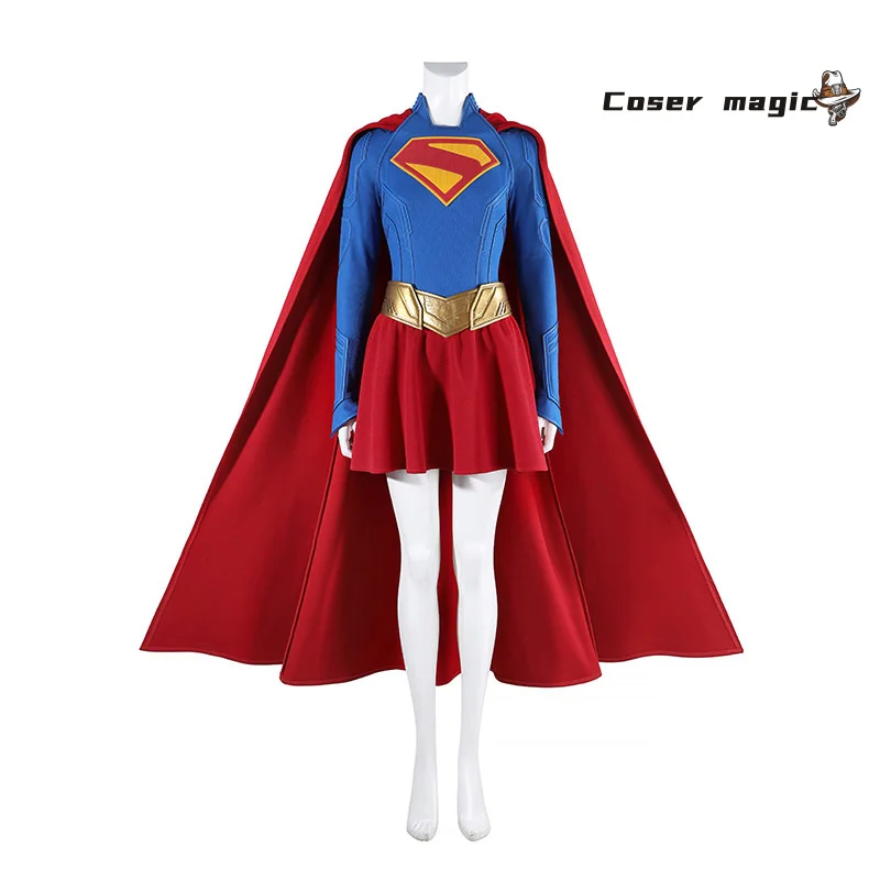 Disfraz de Cosplay de Kara Zor-El Supergirl, Uniforme para Halloween, Carnaval, Fiesta, Navidad, Juego de Roles, Ropa