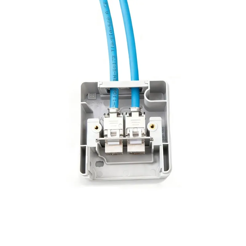 Linkwylan Outdoor Surface Mount IP44 Box for  Keystone Modules Grey Moisture-proof Wall-mounted Box - view 2