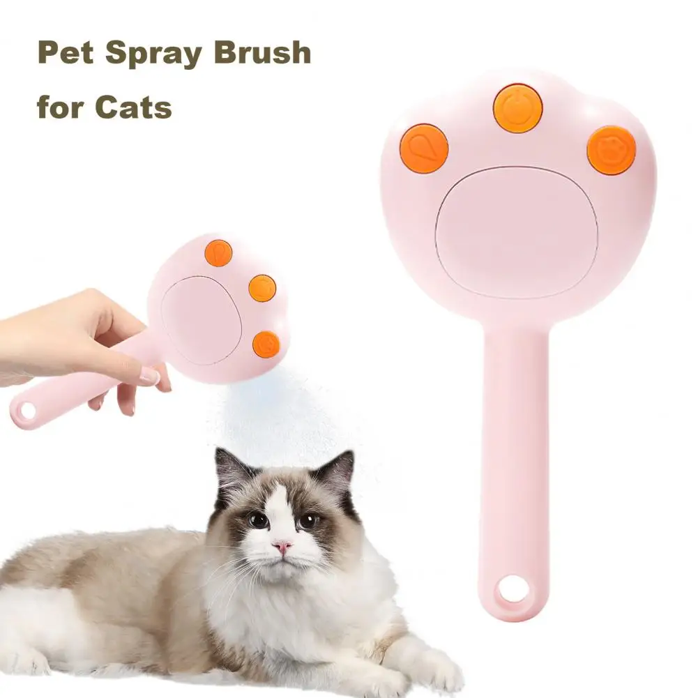 

Cat Spray Brush for Indoor Cats Self-Cleaning Pet Comb Massage Brush Pet Hair Removal Tool for Long And Short-Haired Cats Dogs