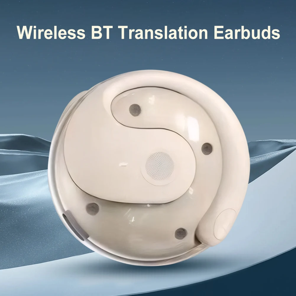 Wireless BT AI Translation Earbuds 99% Accuracy 144 Languages Real-time Language Translation Earphones for Travel and Business