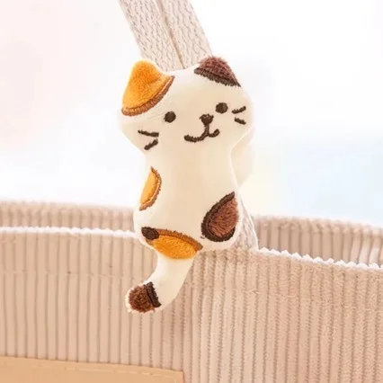 3pcs Kawaii Kitten Plush Bag Pendant Mini Cat Plush Doll Cartoon Plush Doll Bag Charms Soft Animal Stuffed Toy Girl Student Gift